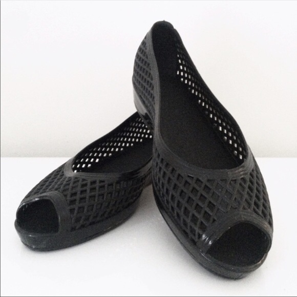Marc By Marc Jacobs Shoes - Marc by Marc Jacobs Black Jelly Flats